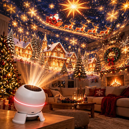 🎄✨ Turn Any Room Into a Christmas Wonderland – Festive Projection Night Light 🌟