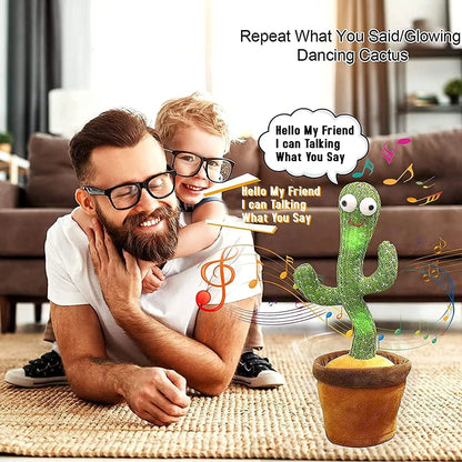 ✨ VIRAL FAVORITE – 50% OFF Today | Rechargeable Dancing Talking Cactus Toy | Singing, Mimicking & LED Light-Up Fun for All Ages