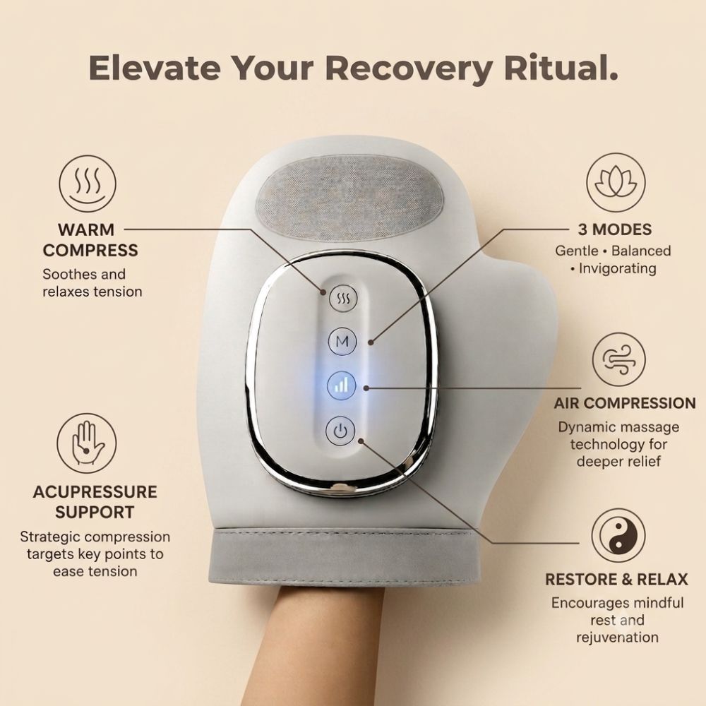 🖐️Cordless Hand Massager – Soothing Heat & Adjustable Compression