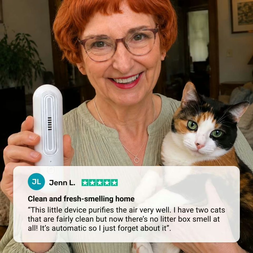 OzoFreshen source image featuring a customer testimonial