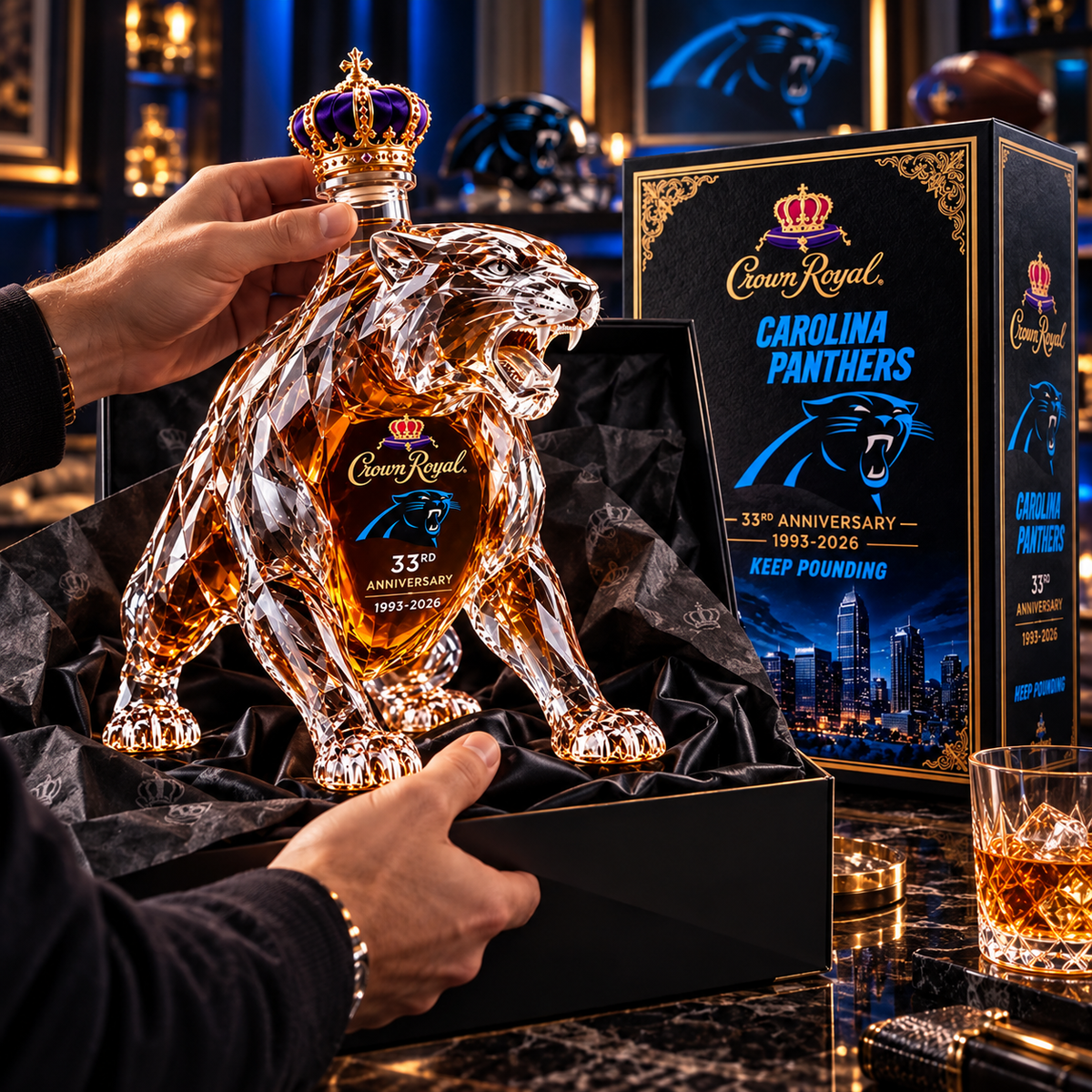 🐆 33rd Anniversary Panther Whiskey Decanter – 1993–2026 Commemorative Edition