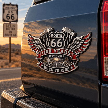 🛣️ Route 66 100th Anniversary 3D Emblem | 1926–2026