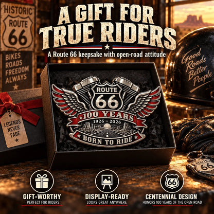 🛣️ Route 66 100th Anniversary 3D Emblem | 1926–2026