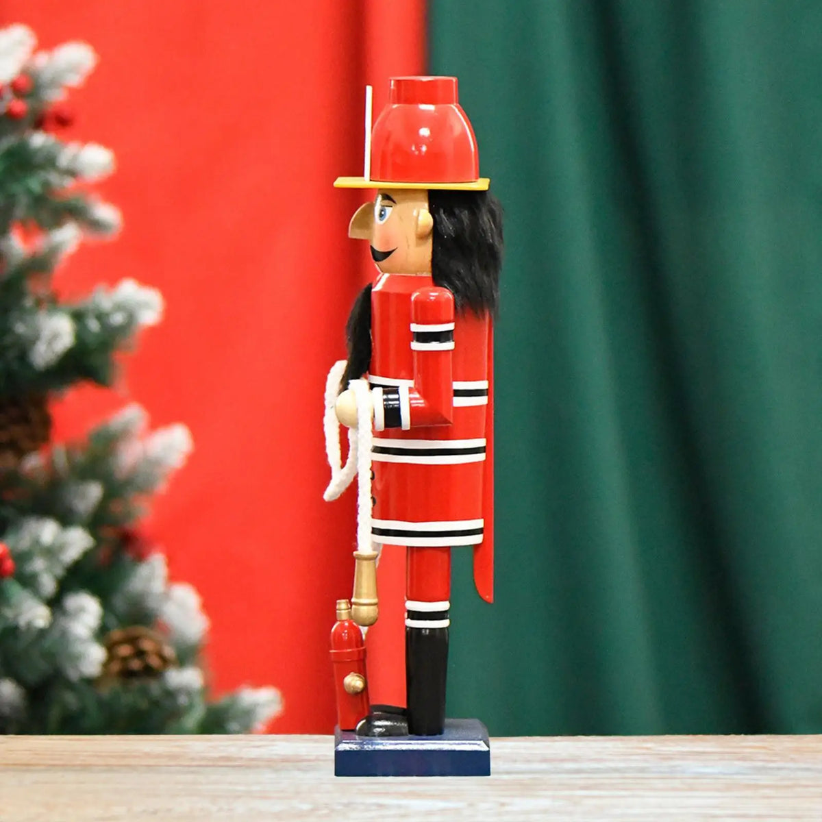 Firefighter Nutcracker - Christmas Wooden Soldier Decor - Firerescuetm LLC