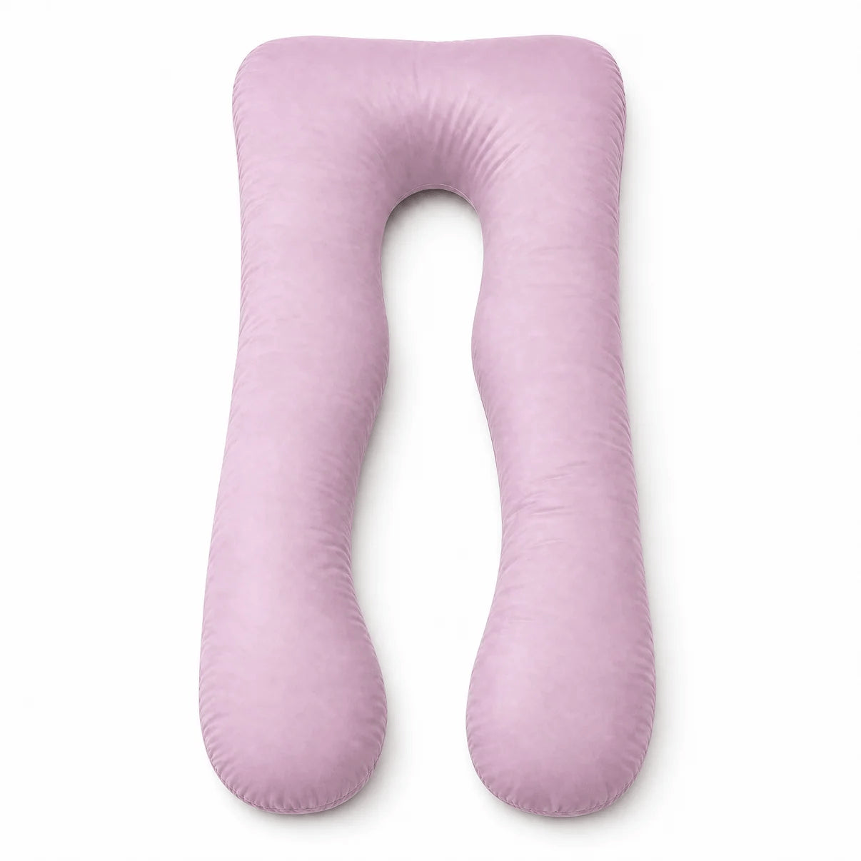 Pastel pink U-shaped full body pillow