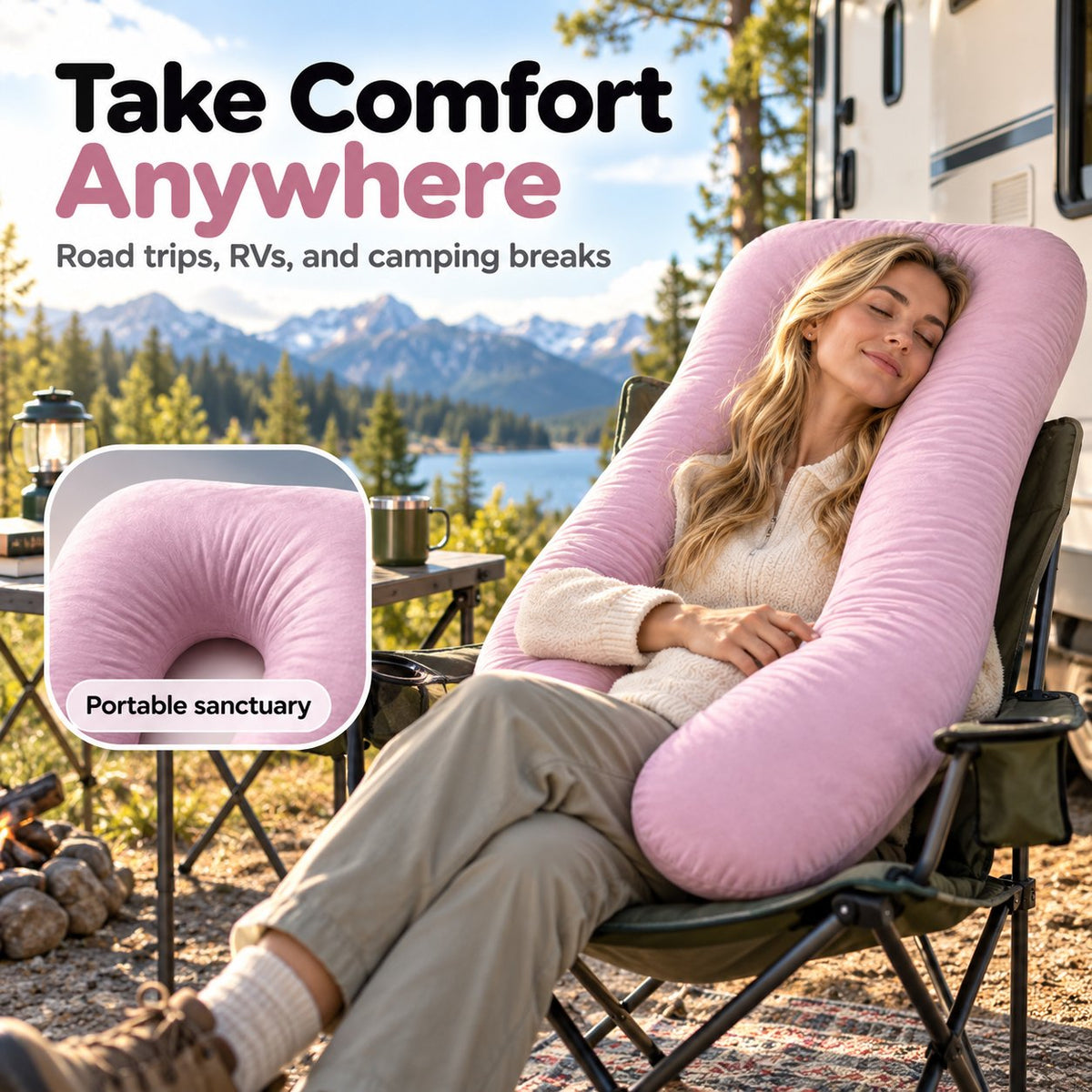 U-Shape Full Body Car Pillow 🚗💤