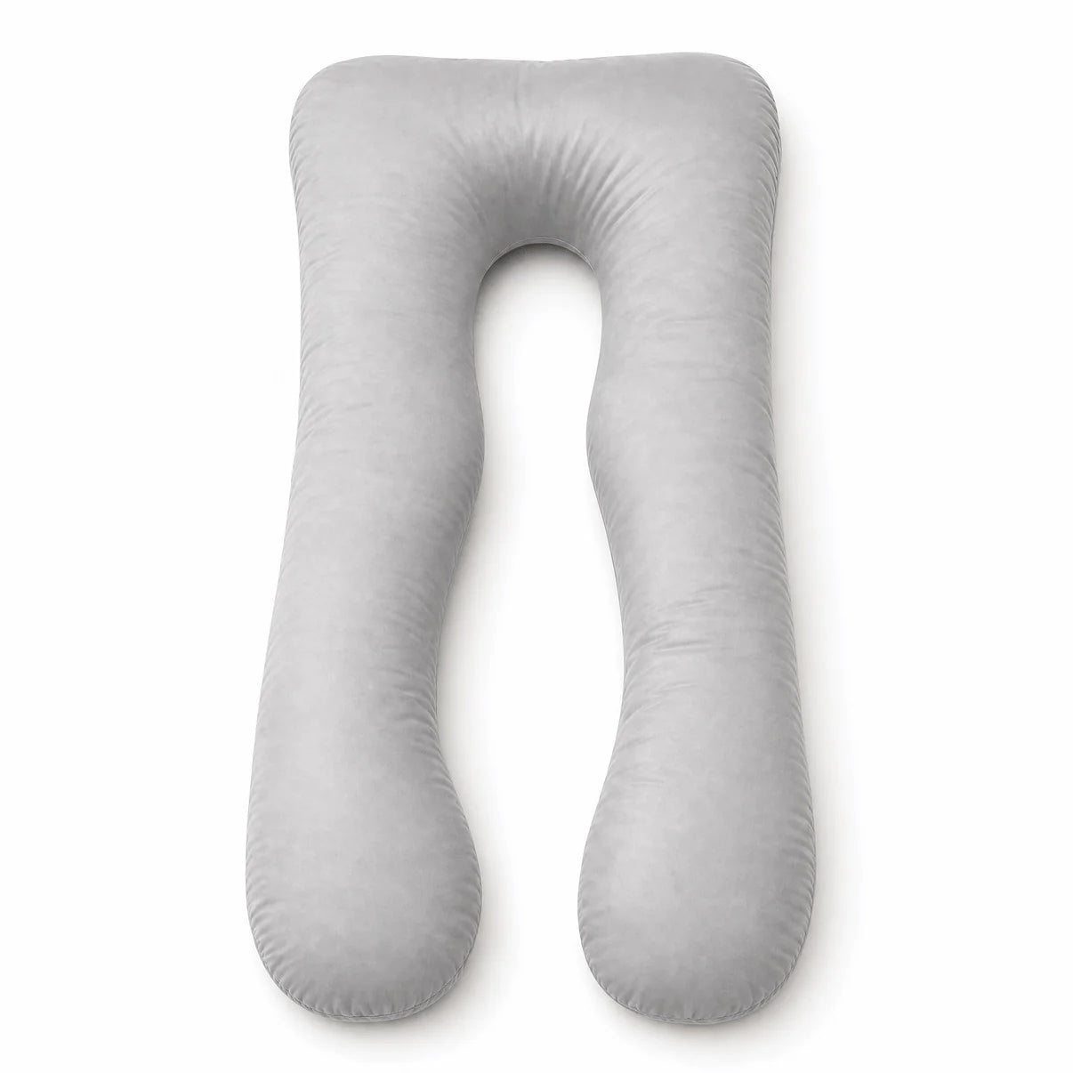 Grey U-shaped full body pillow
