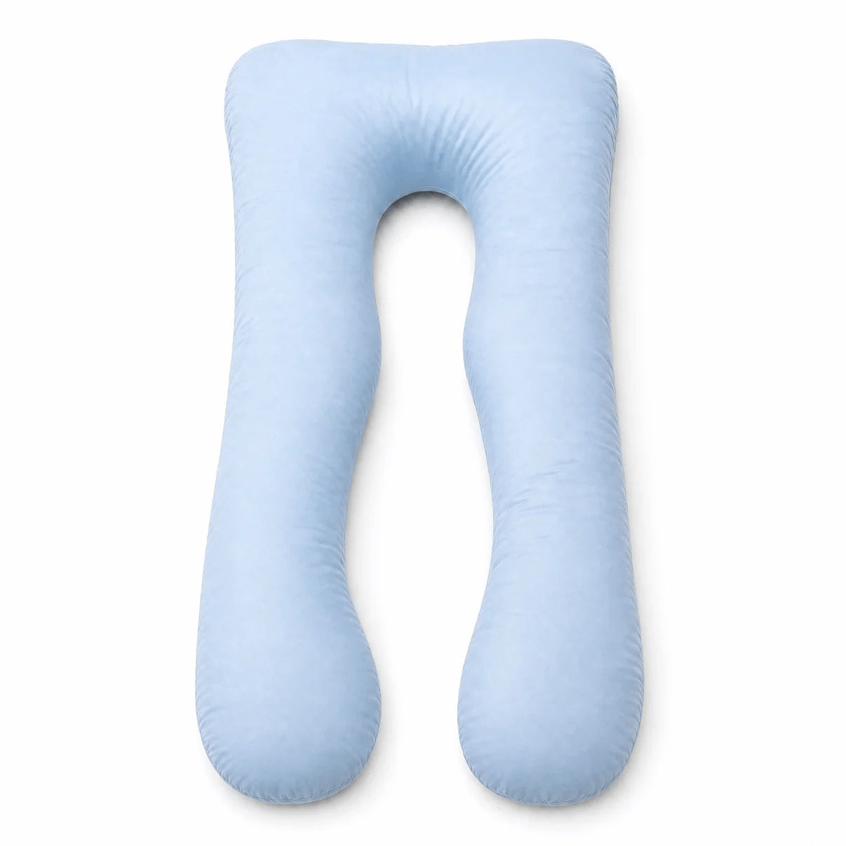 Light blue U-shaped full body pillow