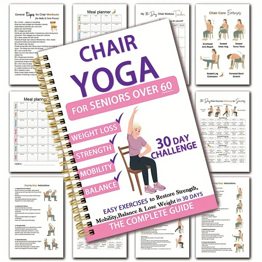 Chair Yoga for Seniors Over 60 – 40+ Gentle Exercises for Strength, Mobility & Balance