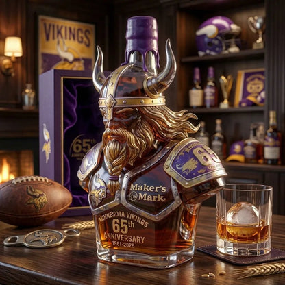 'God of War of the North' 3D Bust-Shaped Whiskey Bottle