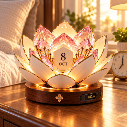 🎁 Automatic Blooming Perpetual Calendar – Crystal-Style Flower Night Light & Home Decor