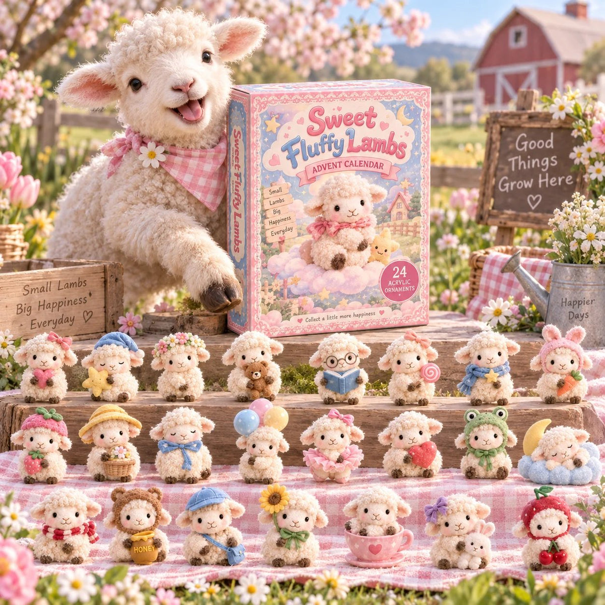 🔥 HOT SALE – 50% OFF! 🎄 Sweet Fluffy Lambs Advent Calendar 2026 – 24 Days of Festive Surprises 🐑
