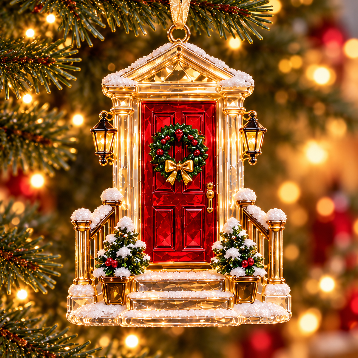 Home for Christmas – Vintage Winter Scene Ornaments in 6 Charming Designs