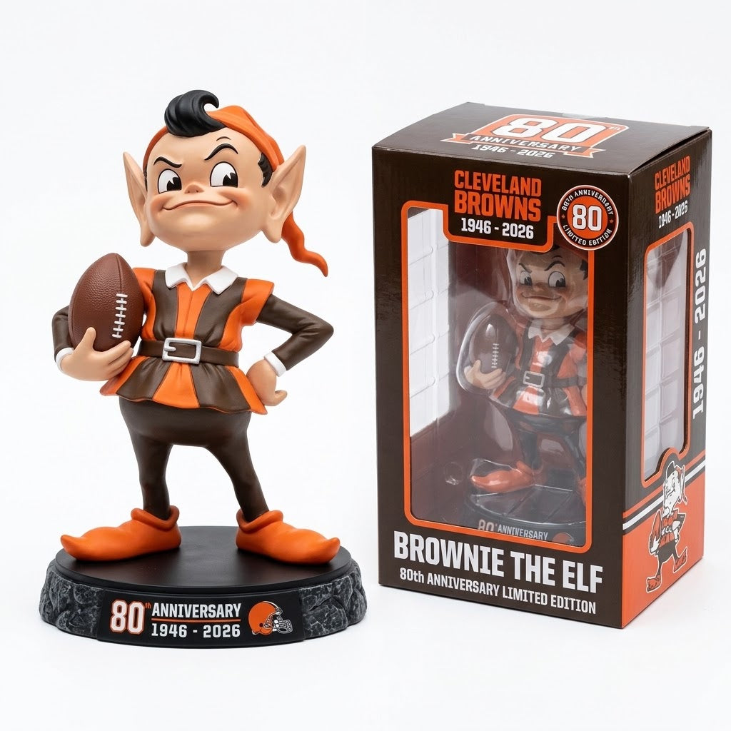 Browns Brownie the Elf 80th Anniversary Figurine