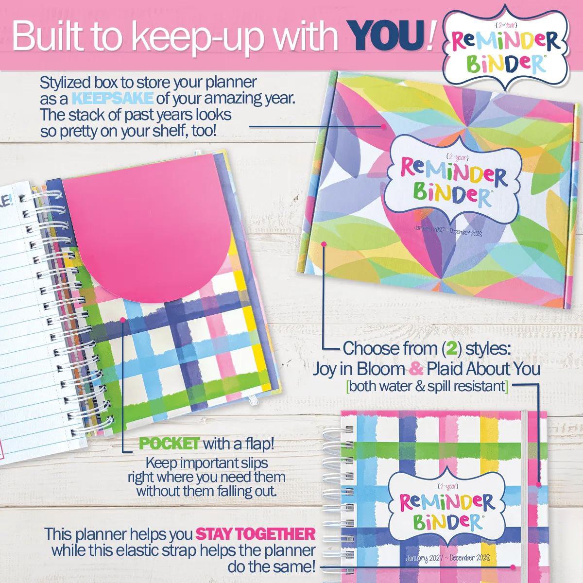 📅✨ 2027–2028 Life Planner – 24-Month Weekly & Monthly Organizer with Stickers & Bill Trackers
