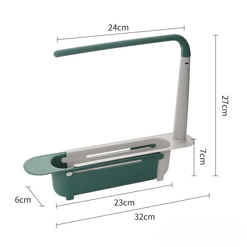 🔥 50% OFF Today! Telescopic Sink Storage Rack — Organize Your Sink in Seconds ✨