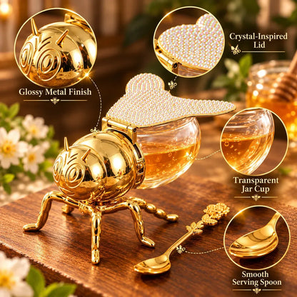 🐝Creative European-Style Classic Bee Honey Jar – Vintage-Inspired Kitchen Condiment Container