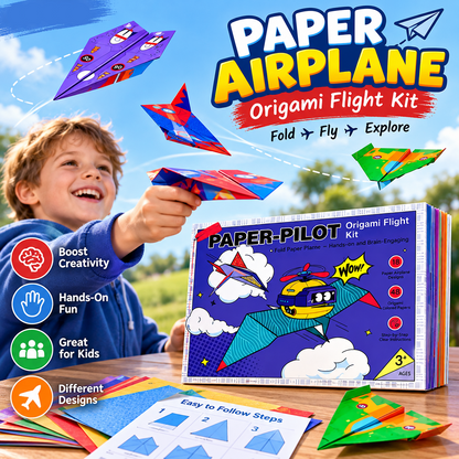 🎉 2026 Sale — Over 32 700 Sold!🔥 Creative DIY Paper Airplane Set For Kids