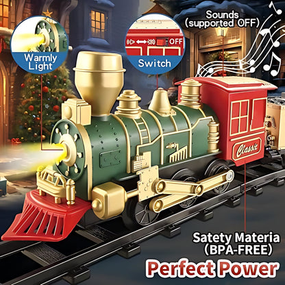 Complete 53' Toy Train Set - Perfect Holiday Gift for Ages 3-8 🎁