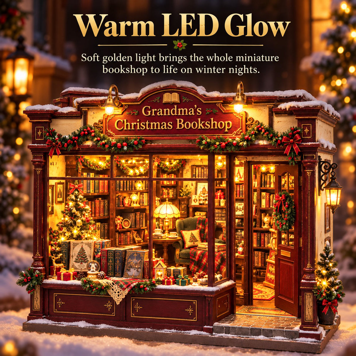 🎄 Build Your Own Grandma’s Christmas Bookshop Nook ✨