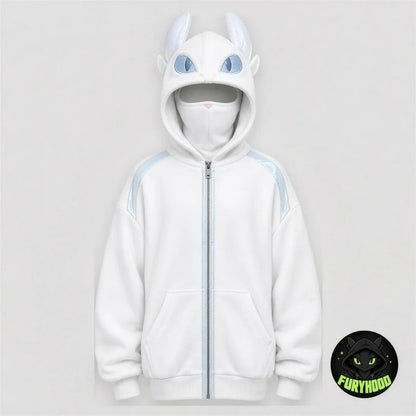 The Dragon Hoodie – Zip-Up Dragon Hooded Sweatshirt with Built-In Balaclava