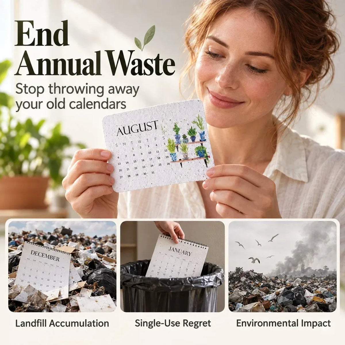 ✨⏳ Last Day Promotion🌱Eco-Friendly Plantable ''Timeless'' Seed Calendar 2027