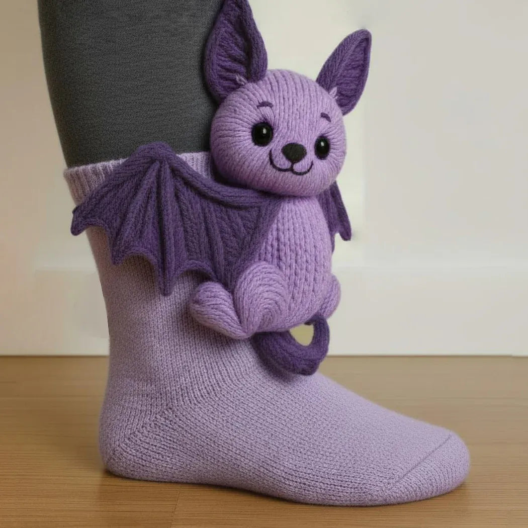 💝 Cozy 3D Knit Spirit Animal Socks – Show Your Personality in Comfort 🧦