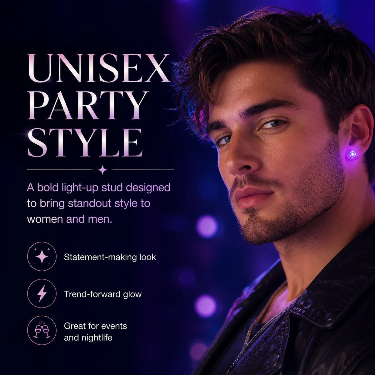 🎁 Sales BUY 1 GET 1 FREE🔥LED Colorful Earring Studs
