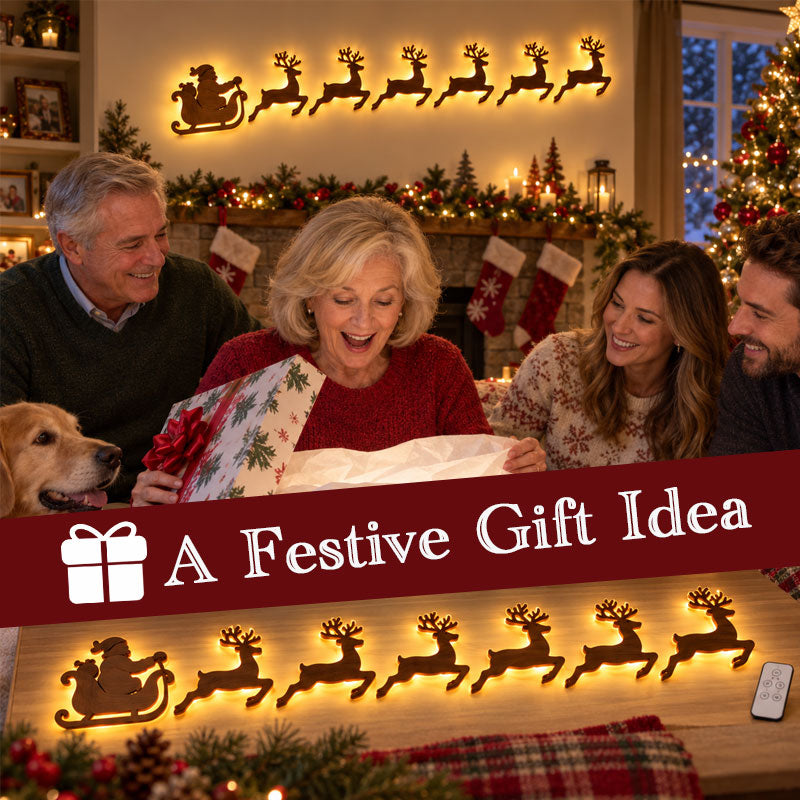 Christmas LED Wall Decorations - festive light-up wall display