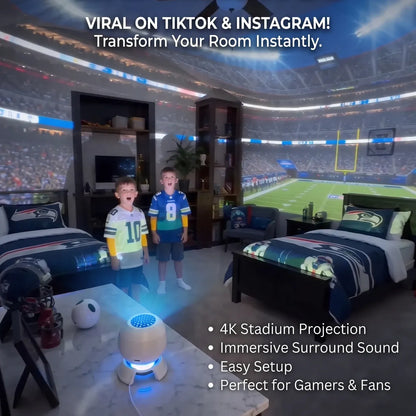 🔥LAST DAY 49% OFF-NfiGlow Football Light- Bring Authentic NFL Stadium Atmosphere Right To Your Home