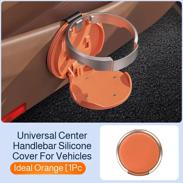 🚗📱 Foldable 2-in-1 Car Cup Holder & Phone Stand – Clip-On Vehicle Organizer ✨