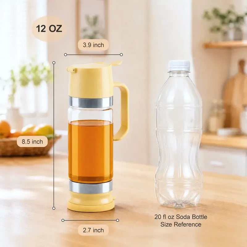 🍯🔥 HOT SALE | No-Drip Glass Honey Dispenser with Base
