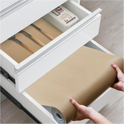 Drawer and Shelf Liner for Kitchen Cabinets, Beige, 12IN X 20FT