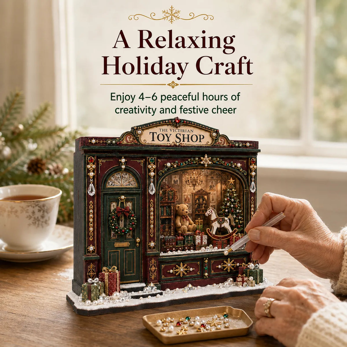 🎄Victorian Toy Shop DIY Craft Kit | Handmade Christmas Miniature Decor