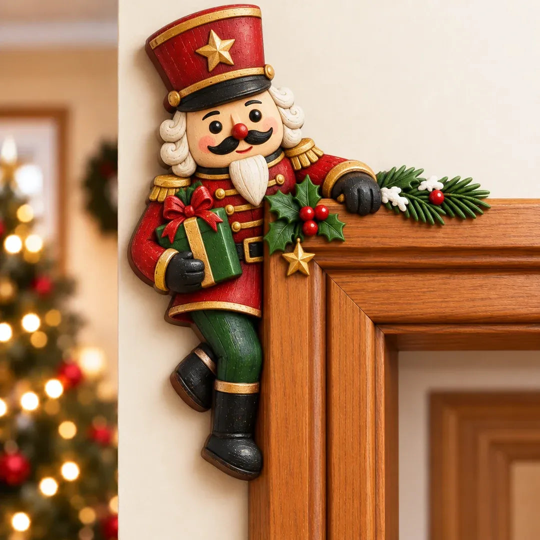 ⏳ Last Day 50% OFF 🎄 3D Christmas Peekaboo Door Frame Decor – 8 Festive Designs ✨