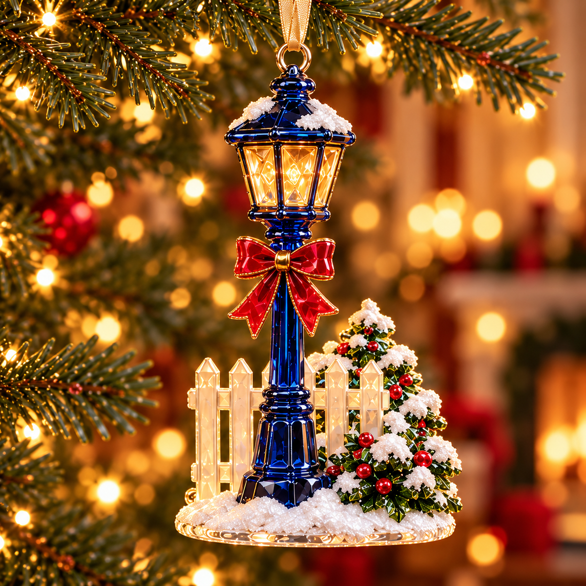 Home for Christmas – Vintage Winter Scene Ornaments in 6 Charming Designs
