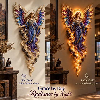 ✨✝️ Heavenly Radiance™ Lighted Angel Wall Sculpture