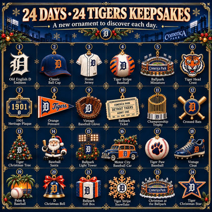 🎄 Let’s Go Tigers! Baseball Christmas Advent Calendar