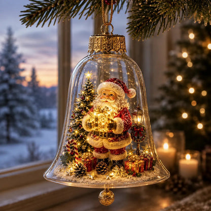 ✨🎄 Beleuchteter Weihnachtsschmuck – Leuchtende Mini-Weihnachtsszene