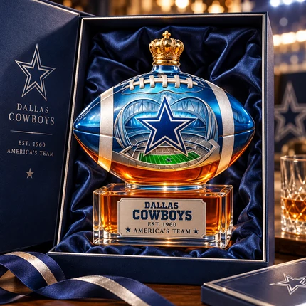 🏈👑 Football Crown Collector Bottle – A Tribute to the Team You’ve Stood By Season After Season