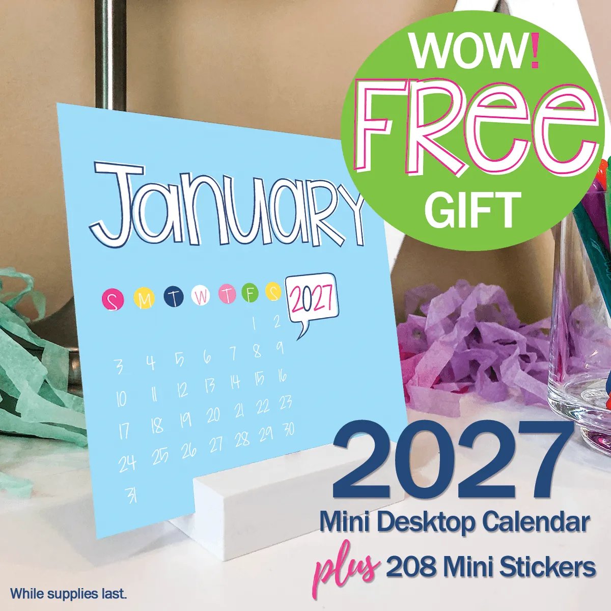 📅✨ 2027–2028 Life Planner – 24-Month Weekly & Monthly Organizer with Stickers & Bill Trackers