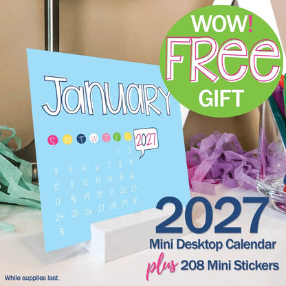 📅✨ 2027–2028 Life Planner – 24-Month Weekly & Monthly Organizer with Stickers & Bill Trackers