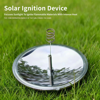 Solar Fire Starter, Concave Mirror Sun Igniter for Outdoor Camping Survival