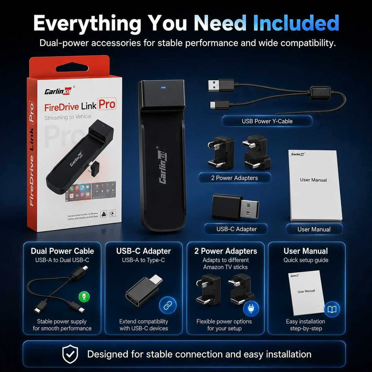 🚘Car TV HDMI Adapter & Wireless CarPlay Converter