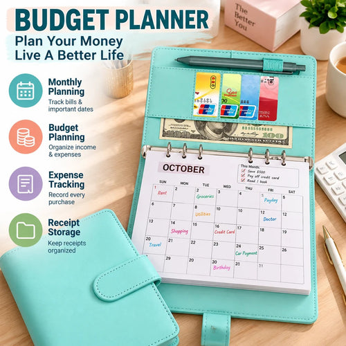 📒💰 Budget Planner Binder — Track Expenses, Save More Money!