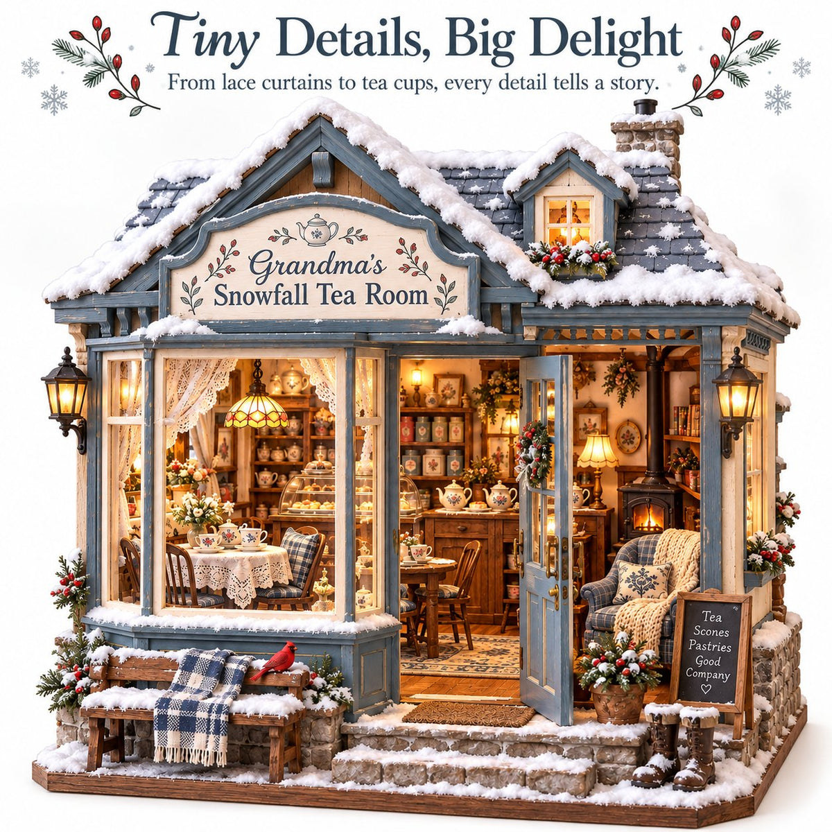 ☕ Build Your Own Snowfall Tea Room Cottage ❄️