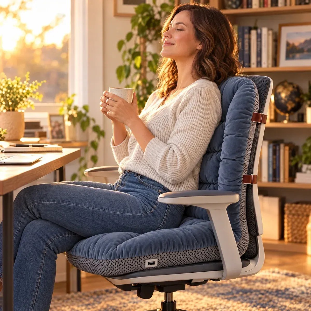 🛋️ Universal Fit Heating Cushion