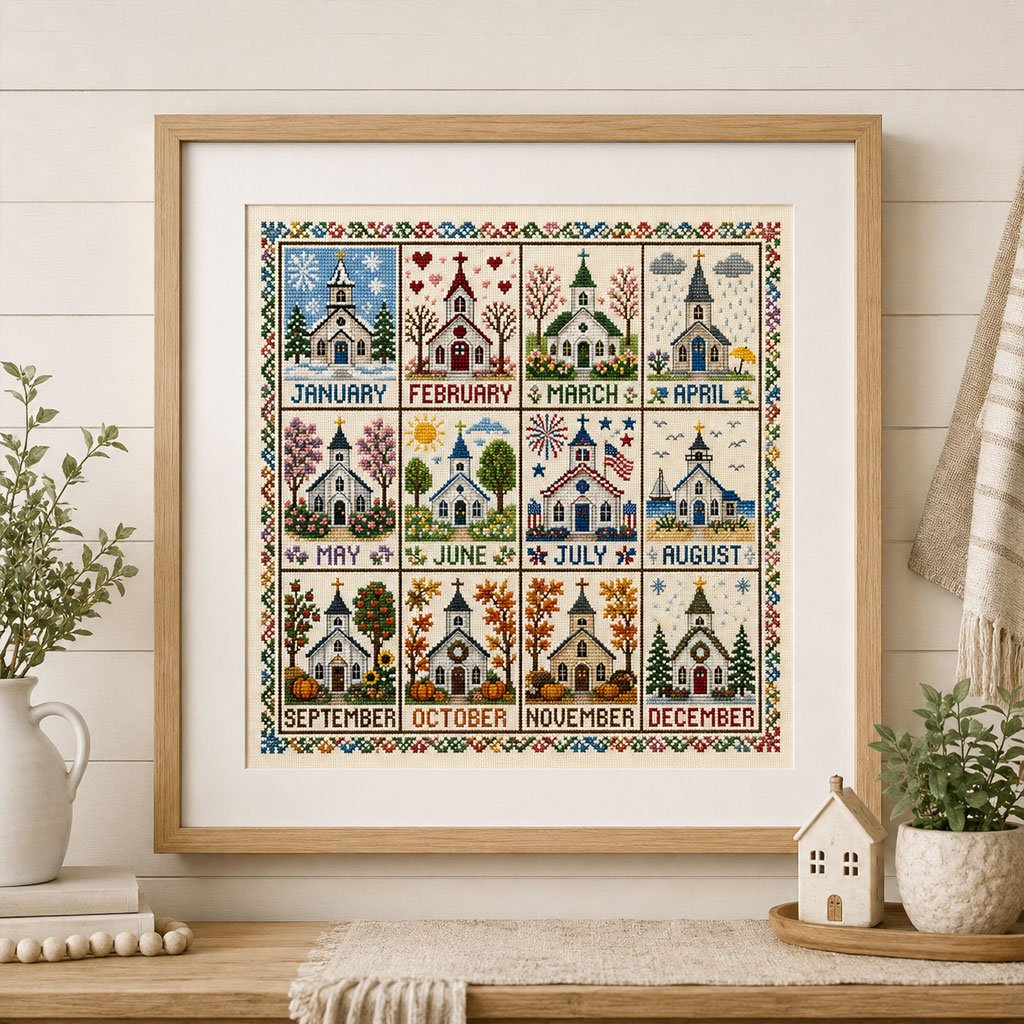12-Month Cross Stitch Kit