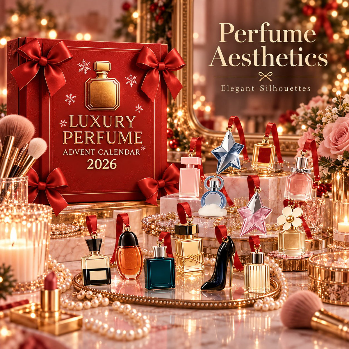 🎀 2026 Perfume Advent Calendar – 24-Day Beauty-Inspired Charm Countdown Gift 🎄