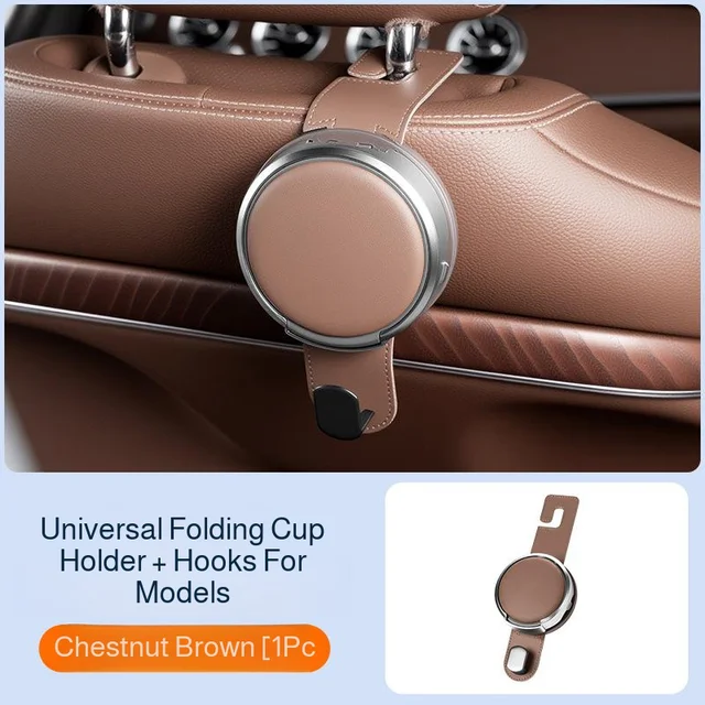 🚗📱 Foldable 2-in-1 Car Cup Holder & Phone Stand – Clip-On Vehicle Organizer ✨